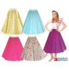 Ladies 1950&#039;s 50&#039;s GREASE Style Polka Dot 24&#034;Length Skirts VINTAGE Fancy Dress #1 small image