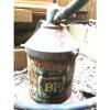 OLD COLLECTABLE BP GREASE OIL PETROL TIN AND GREASE GUN #1 small image