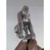 grease monkey with monkey wrench, gorilla, ratrod,car hood ornament mascot #5 small image