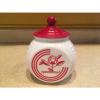 Vintage Fire King Vitrock white &amp; Red Circle Four Shaker &amp; Grease Jar Very Nice #2 small image