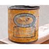 Antique Prairie City Winnipeg BUFFALO Oil Tin Can Grease Pail #1 small image