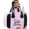 Pink Ladies Bag Official Grease Lady Bowling Bag Fancy Dress Costume Accessory #1 small image