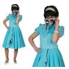Ladies Blue Rock N Roll Poodle Fancy Dress Costume 1950S Grease Outfit UK 10-14 #1 small image