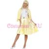 Ladies Grease Good Sandy Costume Licensed 1950s 50s Yellow Party Fancy Dress #4 small image