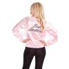 Ladies 50&#039;s 1950&#039;s Grease Pink Lady Satin Jacket Costume 50s Embroidery Letter