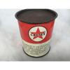 Caltex Old Graphite Grease Vintage Tin Can Petrol Station Motor Oil 1 Lb Net Vtg #2 small image