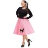 Adult 50s Grease Poodle Costume Skirt Plus Size #1 small image