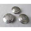 BUICK, 1930s, BRASS, CHROME OR NICKLE PLATED, GREASE CAPS. 3 IN NICE CONDITION. #1 small image