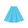 Girls Child Plain 1950s Costume Circle Skirt Rock and Roll GREASE SANDY SKIRT #5 small image