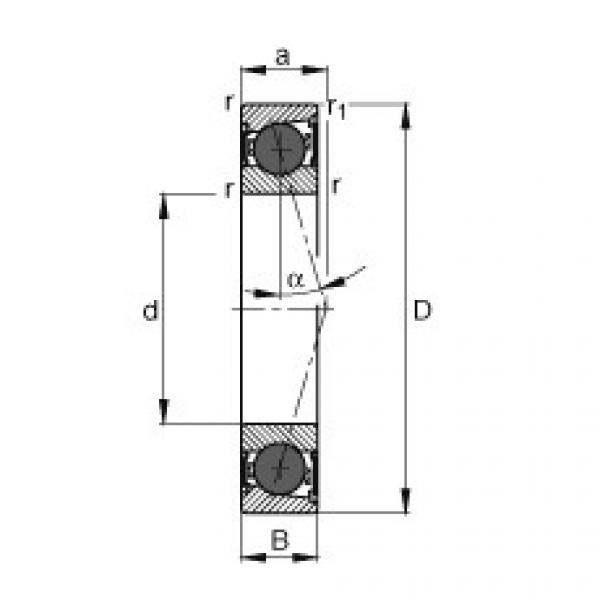 FAG Spindle bearings - HCB7008-C-2RSD-T-P4S #1 image