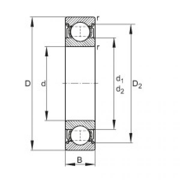 FAG Deep groove ball bearings - 604-2Z #1 image