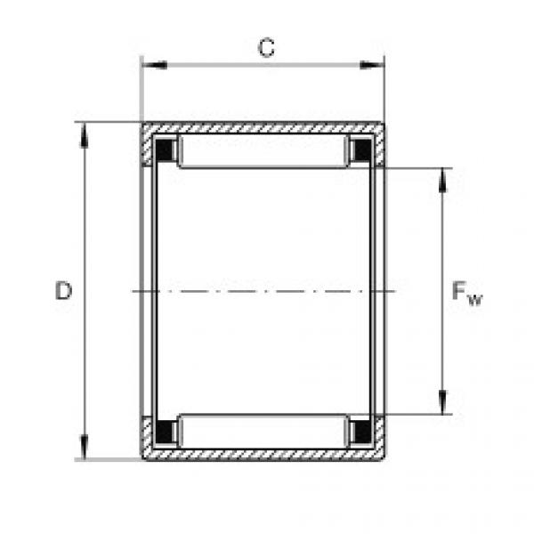 FAG Drawn cup needle roller bearings with open ends - SCE126 #1 image