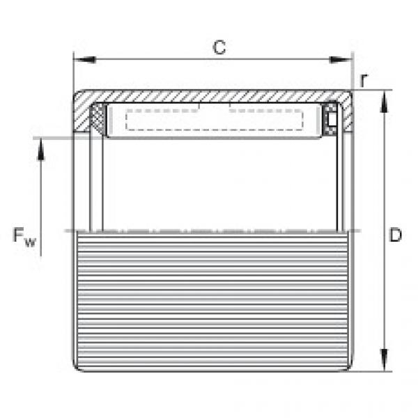 FAG Drawn cup roller clutches - HF0612-KF-R #1 image