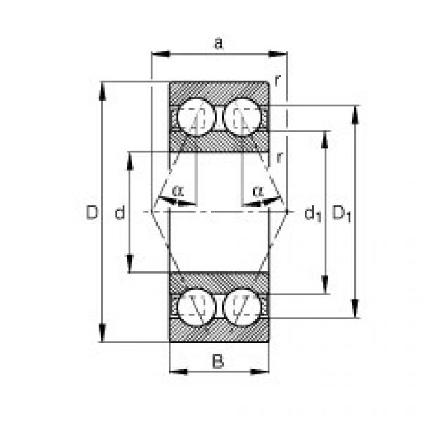 FAG Angular contact ball bearings - 3217-B-TVH #1 image
