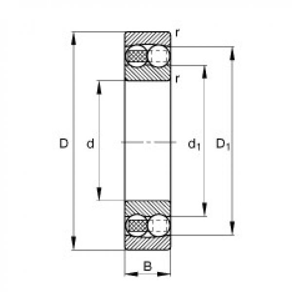 FAG Self-aligning ball bearings - 1313-TVH #1 image