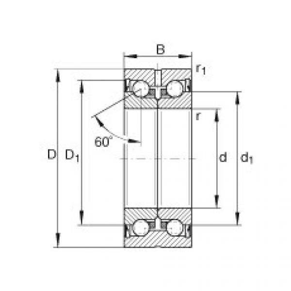 FAG Axial angular contact ball bearings - ZKLN100160-2Z-XL #1 image