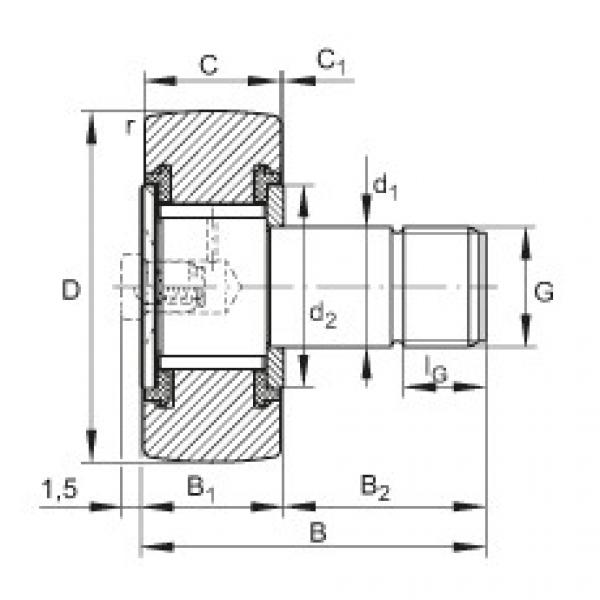 FAG Stud type track rollers - KRV16-PP #1 image