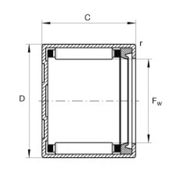 FAG Drawn cup needle roller bearings with closed end - BCH2212-P #1 image