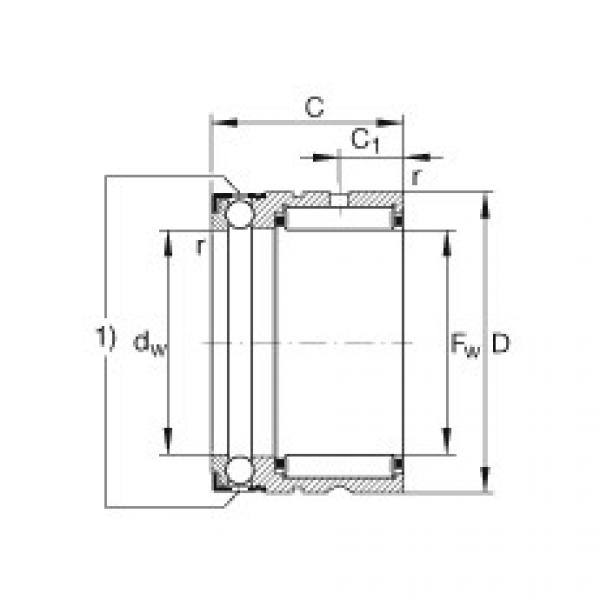 FAG Needle roller/axial ball bearings - NX35-XL #1 image