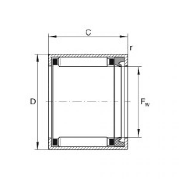 FAG Drawn cup needle roller bearings with open ends - HK0812-RS #1 image