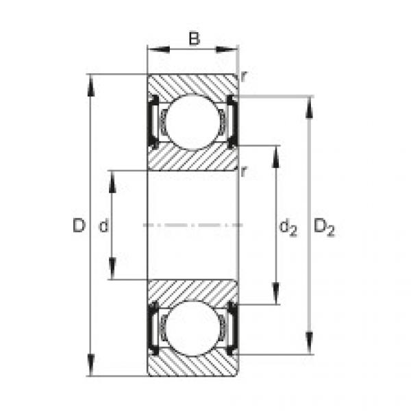 FAG Deep groove ball bearings - 6203-C-2BRS #1 image