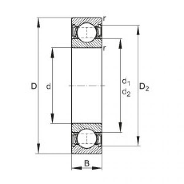 FAG Deep groove ball bearings - 6007-2RSR #1 image