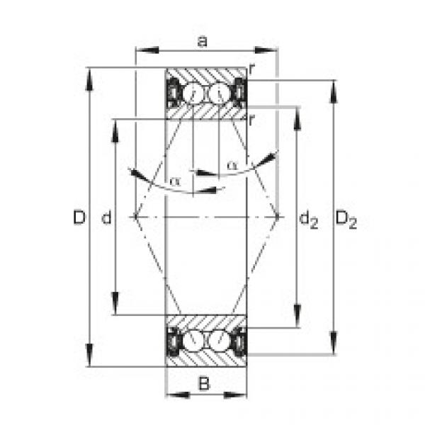 FAG Angular contact ball bearings - 3004-B-2RZ-TVH #1 image