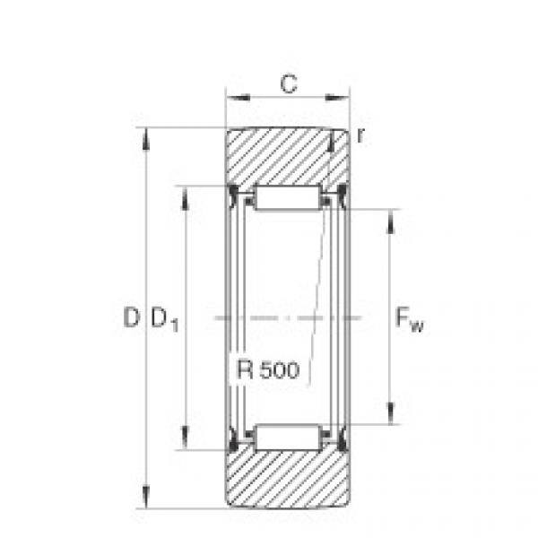 FAG Yoke type track rollers - RNA2201-2RSR #1 image