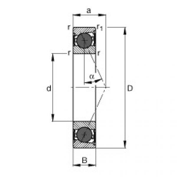 FAG Spindle bearings - HCB7005-E-2RSD-T-P4S #1 image