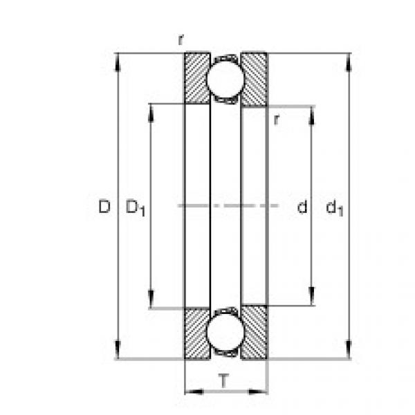 FAG Axial deep groove ball bearings - 511/560-MP #1 image