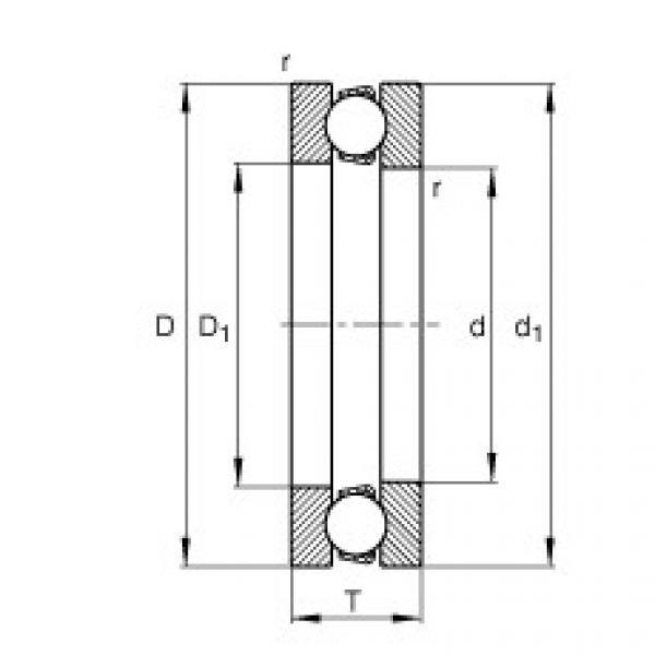 FAG Axial deep groove ball bearings - 51200 #1 image