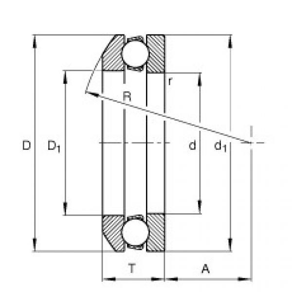 FAG Axial deep groove ball bearings - 53207 + U207 #2 image