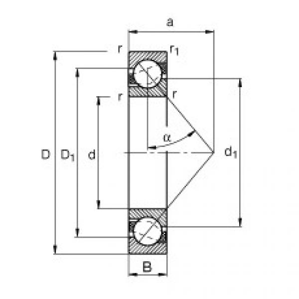 FAG Angular contact ball bearings - 7307-B-XL-TVP #1 image