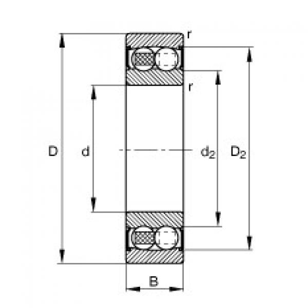 FAG Self-aligning ball bearings - 2209-2RS-TVH #1 image