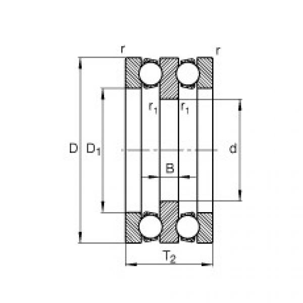 FAG Axial deep groove ball bearings - 52210 #1 image