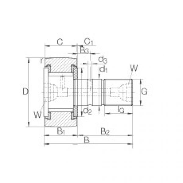 FAG Stud type track rollers - KRV40-PP #1 image