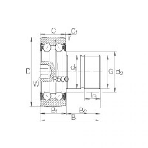 FAG Stud type track rollers - KR5203-2RS #1 image