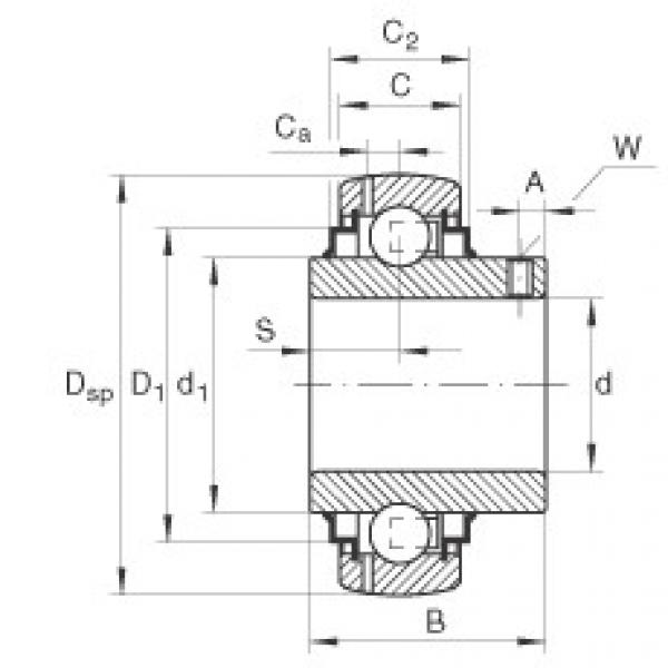 FAG Radial insert ball bearings - GY1106-KRR-B-AS2/V #1 image