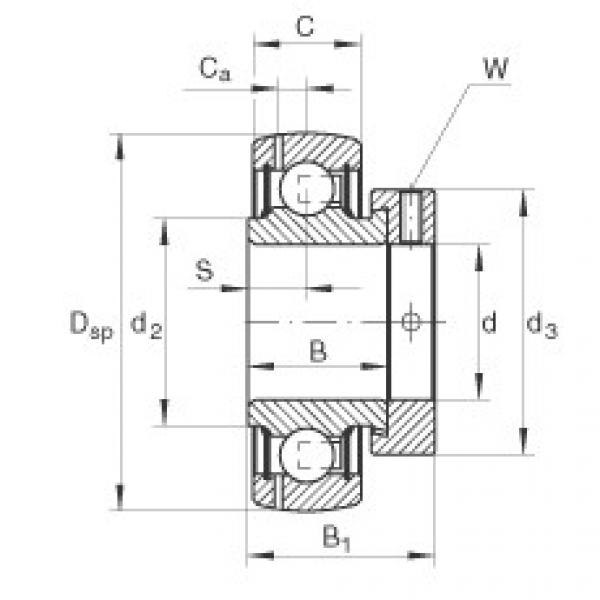 FAG Radial insert ball bearings - GRAE40-XL-NPP-B-FA125 #1 image