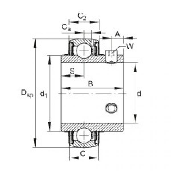 FAG Radial insert ball bearings - UC206 #1 image