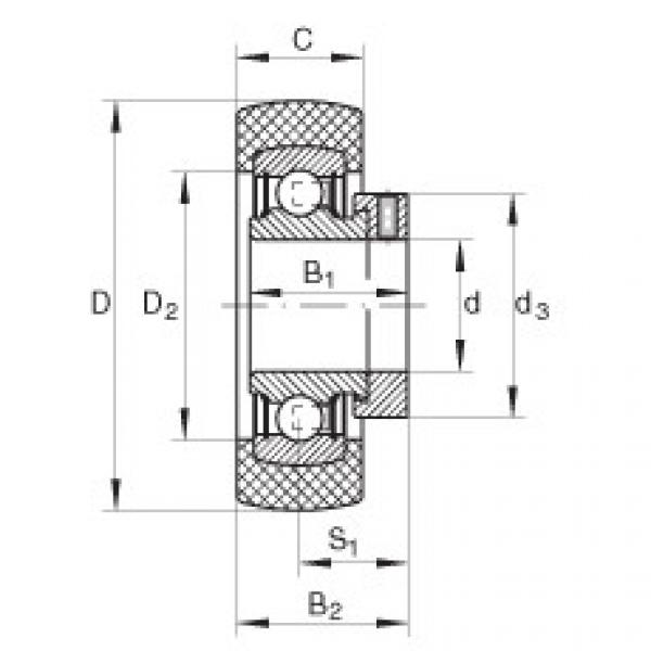 FAG Radial insert ball bearings - RABRB40/85-XL-FA106 #1 image