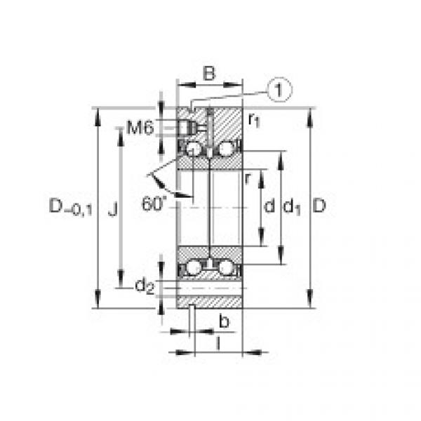 FAG Axial angular contact ball bearings - ZKLF1762-2RS-PE #1 image