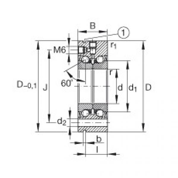 FAG Axial angular contact ball bearings - ZKLF30100-2RS-XL #1 image