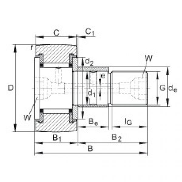 FAG Stud type track rollers - KRE40-PP #1 image