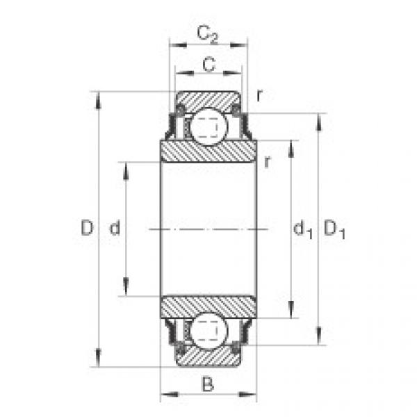 FAG Radial insert ball bearings - 207-XL-KRR-AH03 #1 image