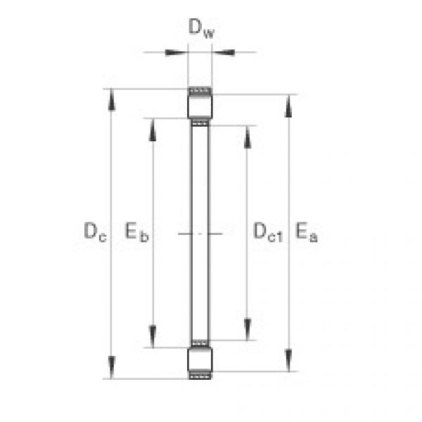 FAG Axial cylindrical roller and cage assembly - K81160-M #1 image