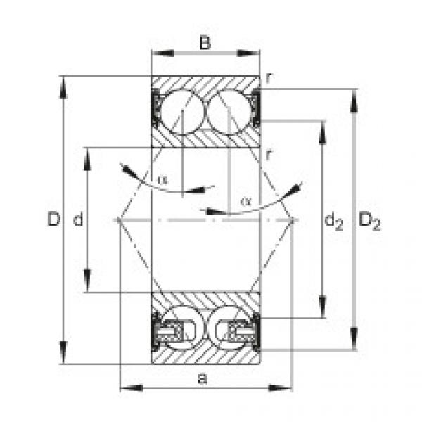 FAG Angular contact ball bearings - 3303-BD-XL-2HRS-TVH #1 image