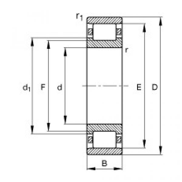 FAG Cylindrical roller bearings - N212-E-XL-TVP2 #1 image