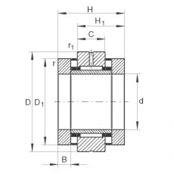 FAG Needle roller/axial cylindrical roller bearings - ZARN1747-TV #1 image