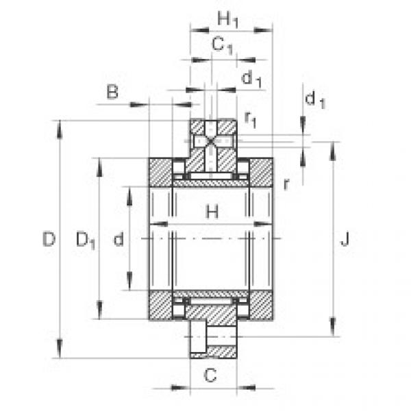 FAG Needle roller/axial cylindrical roller bearings - ZARF2068-TV #1 image